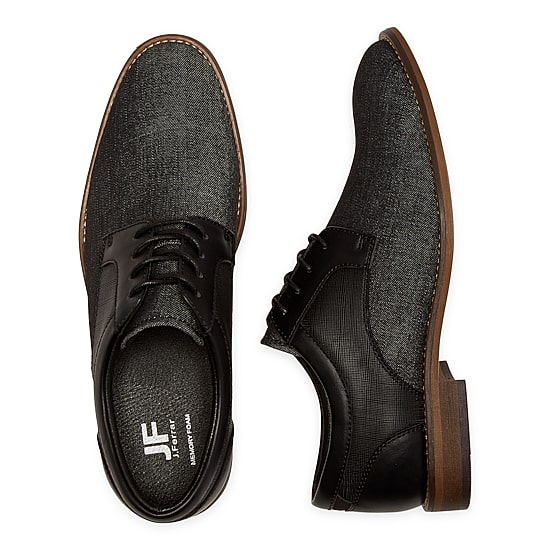 J. Ferrar Carver Mens Round Closed Toe Oxford Shoes