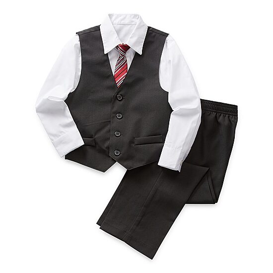 Van Heusen Little & Big Kid Boys 4-pc. Suit Set