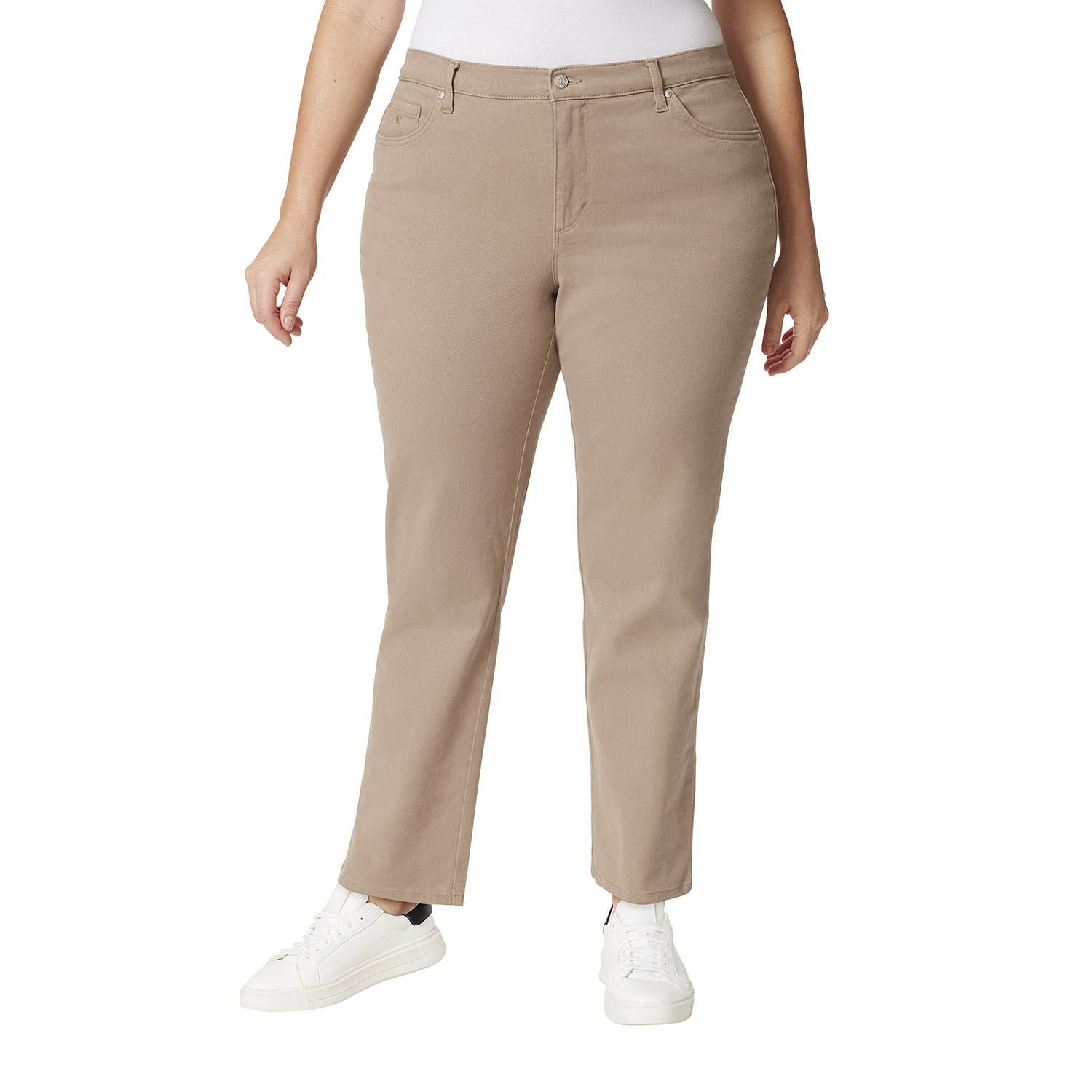Gloria Vanderbilt Amanda Womens Plus Classic Twill
