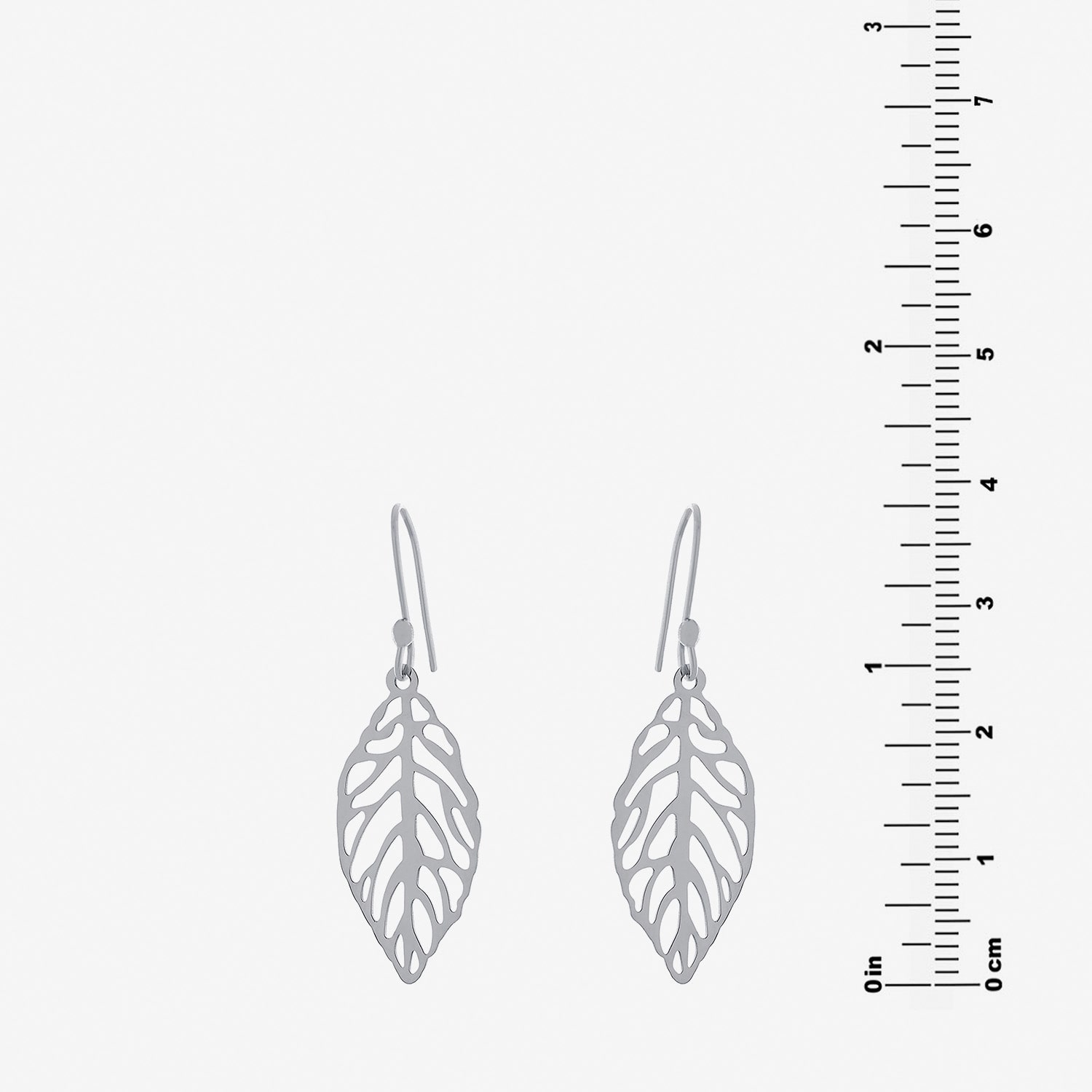 Silver Treasures Womens Sterling Silver Drop Earrings