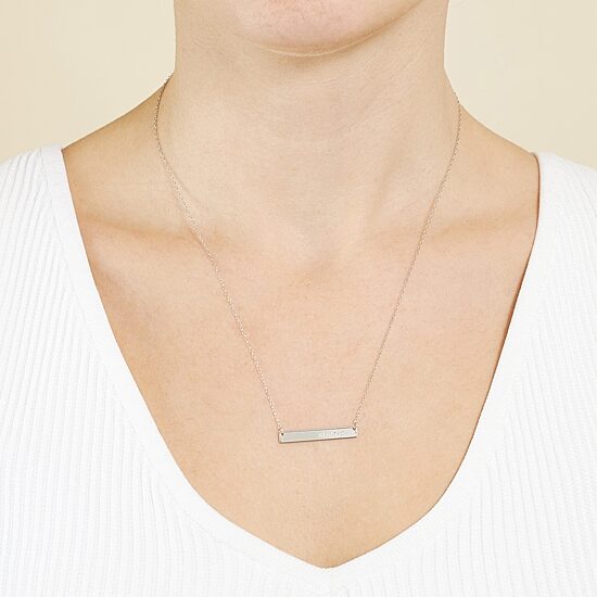 Silver Treasures Sisters Sterling Silver 16 Inch Cable Pendant Necklace