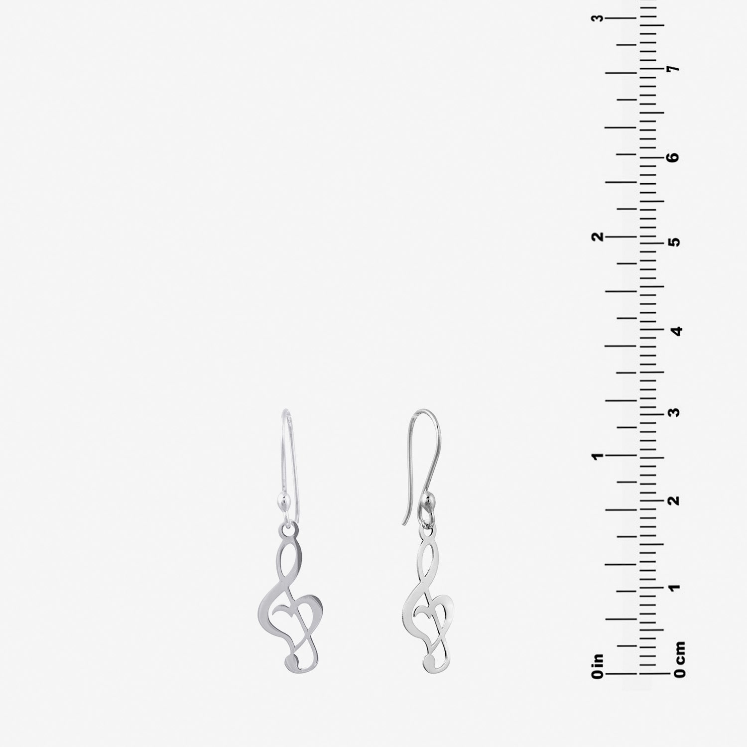 Silver Treasures Womens Sterling Silver Drop Earrings