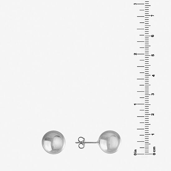 Silver Reflections Pure Silver Over Brass 11.5mm Stud Earrings