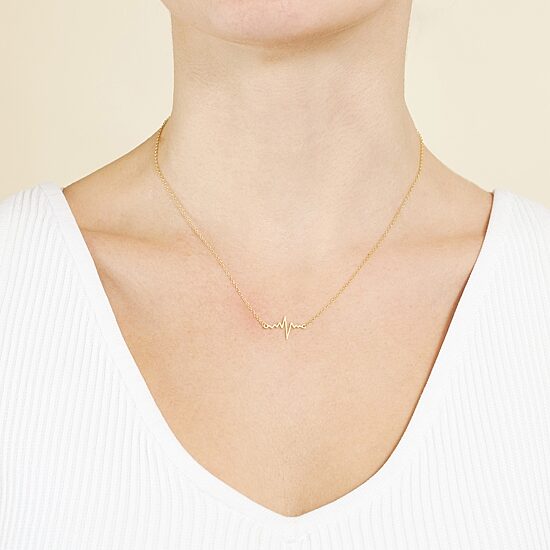 Silver Treasures Womens 14K Gold Over Silver 16 Inch Pendant Necklace