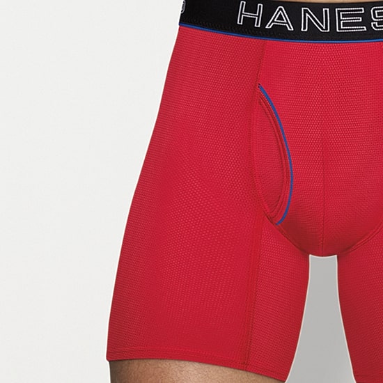 Hanes Ultimate Comfort Flex Fit Ultra Lightweight Bonus Pack Mens 5 Pack Boxer Briefs Uwbb5a