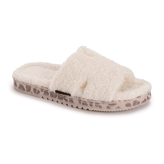 Muk Luks Cecelia Slide Womens Memory Foam Slip-On Slippers