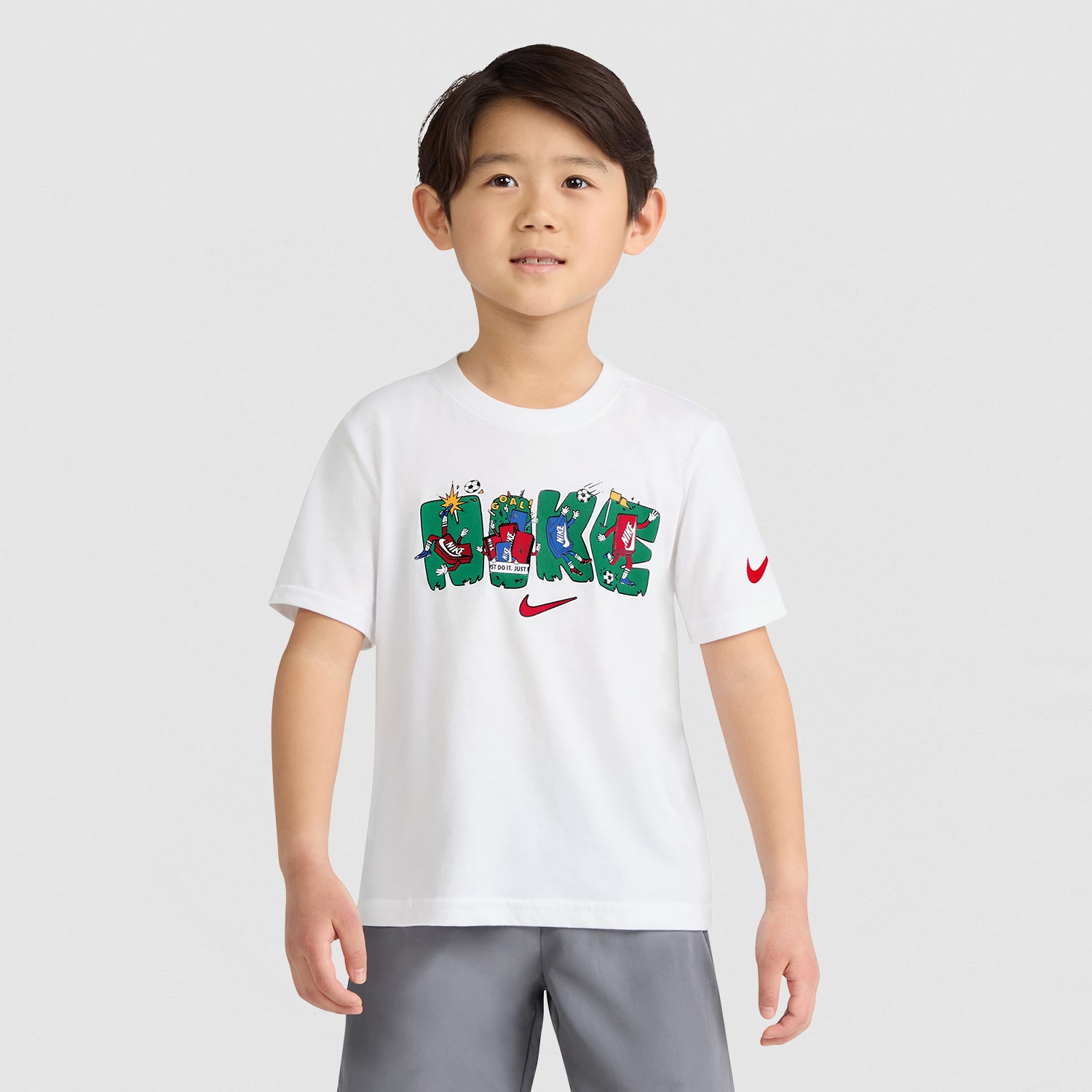 Nike Little Boys Crew Neck Short Sleeve Regular Fit Graphic T-Shirt