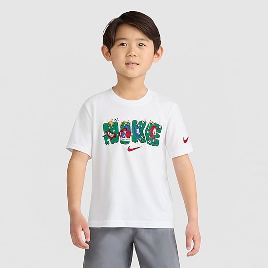 Nike Little Boys Crew Neck Short Sleeve Regular Fit Graphic T-Shirt