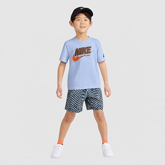 Nike Little Boys Crew Neck Short Sleeve Regular Fit Graphic T-Shirt