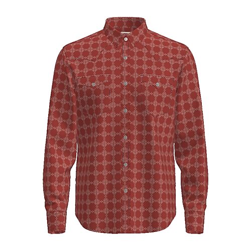 Levi 's Mens Long Sleeve Western Shirt In Red