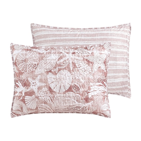 Richmond Park Cabana Coral 3-pc. Quilt Set