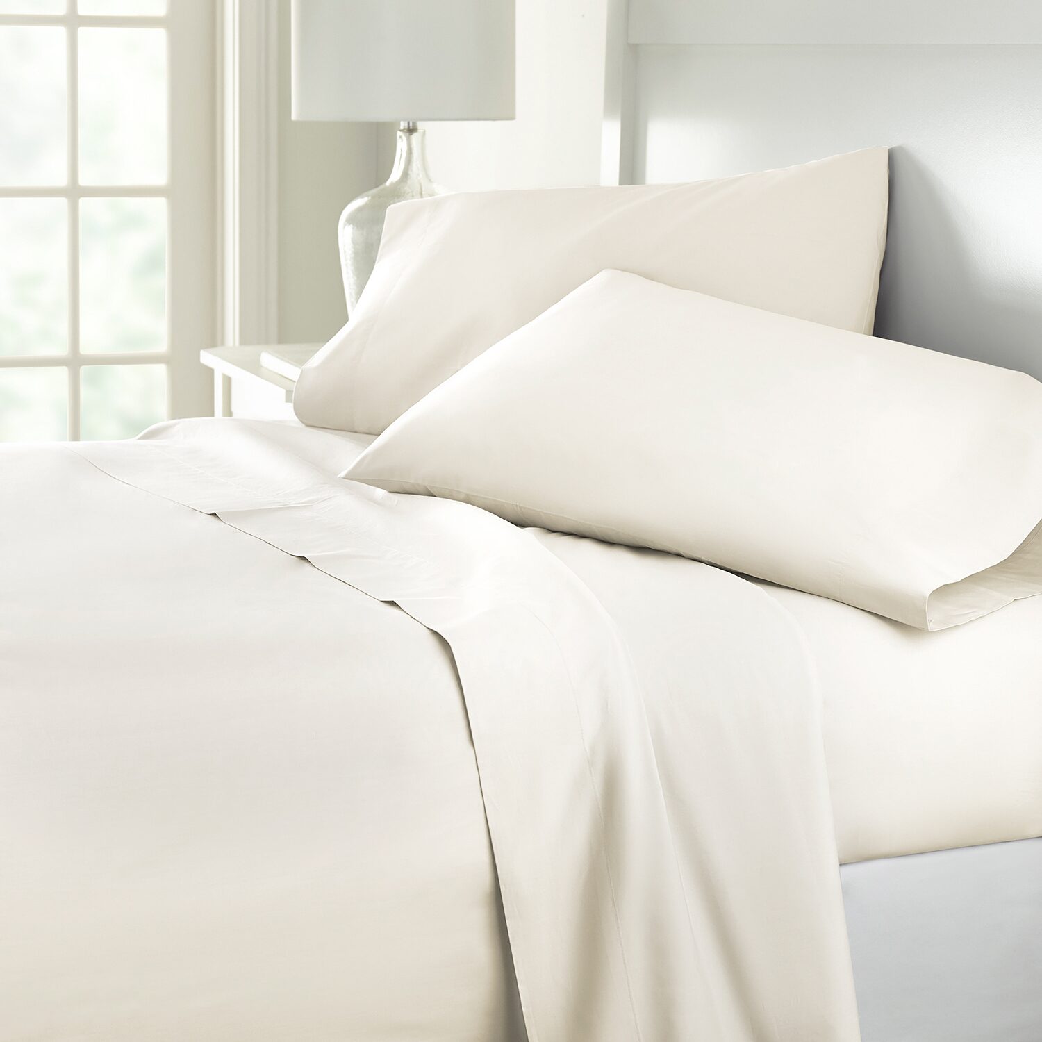 Home Expressions Cool And Crisp 6pc Cotton Percale Sheet Set