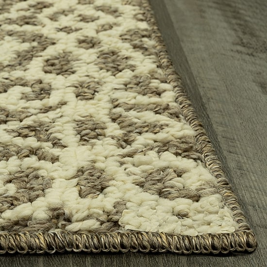 Maples Geo Diamond Brown Indoor Rectangular Runner