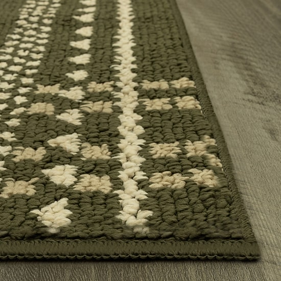 Maples Border Plaid Indoor Rectangular Accent Rug