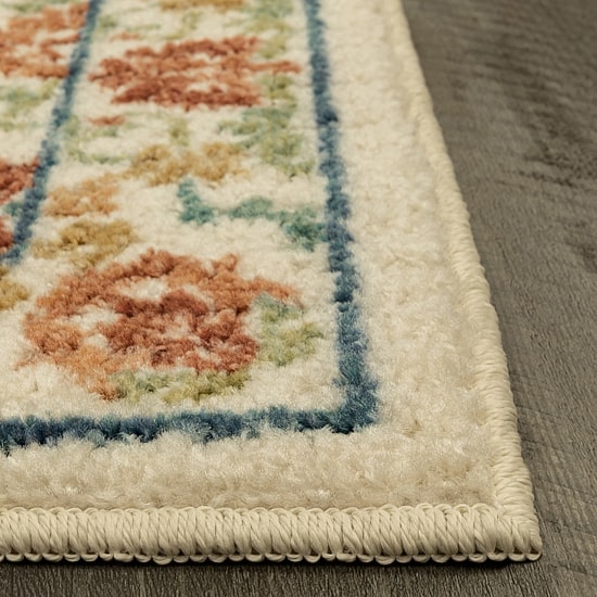 Maples Persian Tan Floral Indoor Rectangular Accent Rug