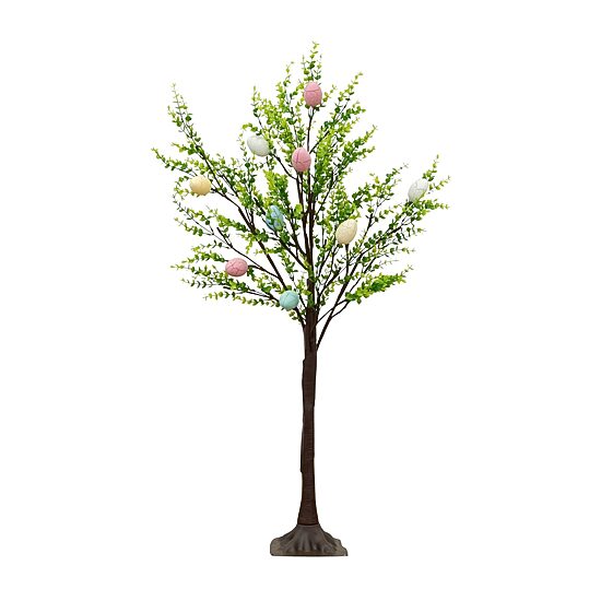 Nearly Natural 3ft Easter Egg Twig With Greens Lighted Indoor Artificial Tree