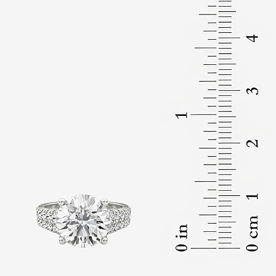 Grown Gorgeous (F / Vs2) Womens 4 5/8 Ct. T.W. Lab Grown White Diamond 14K Gold Round Side Stone Bridal Set
