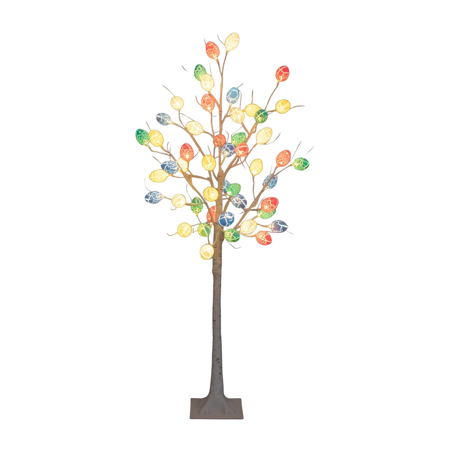 Nearly Natural 4ft Easter Twig Lighted Indoor Artificial Tree
