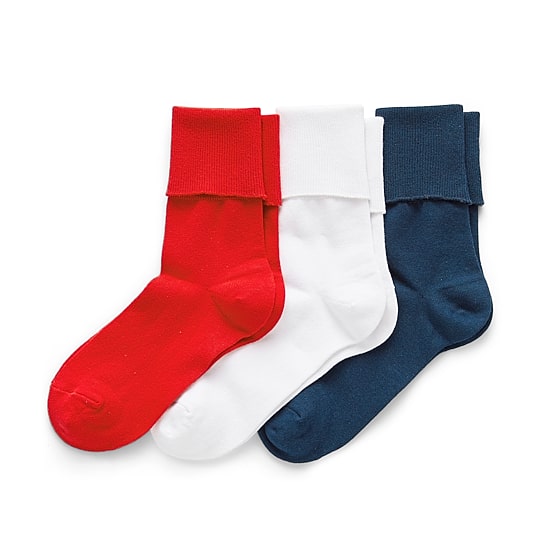 Mixit Everyday Essential Womens 3 Pair Turncuff Socks