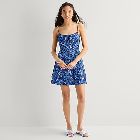 trixxi juniors sleeveless floral fit + flare dress Trixxi Womens Juniors Sweetheart Neck Sleeveless Floral Fit + Flare Dress,  Color: Multi Floral