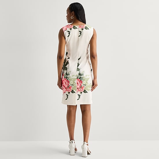 Maya Brooke Womens Abstract Jacket Dress