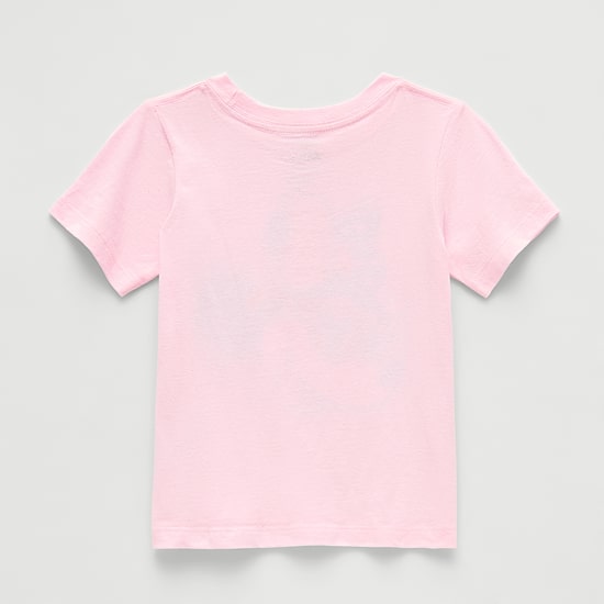 Toddler Girls Crew Neck Short Sleeve Regular Fit Minnie Mouse Graphic T-Shirt