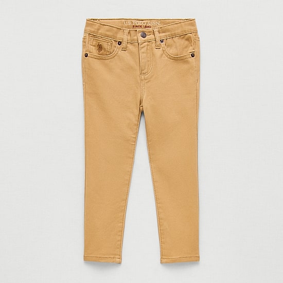 U.S. Polo Assn. Toddler Boys Straight Regular Fit Flat Front Pant