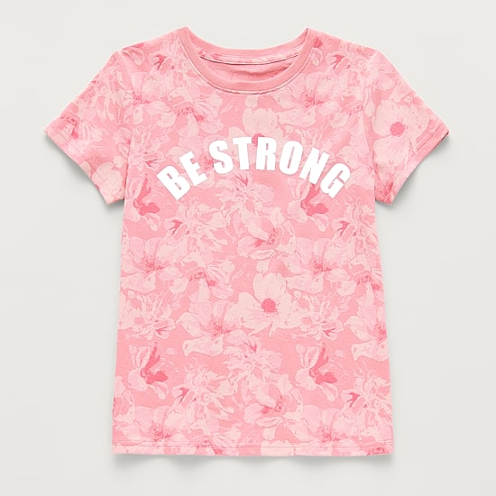 Xersion Little & Big Kid Girls Crew Neck Short Sleeve Regular Fit Graphic T-Shirt