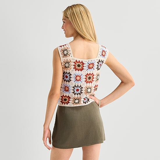 by&by Womens Juniors Sleeveless Tank Top