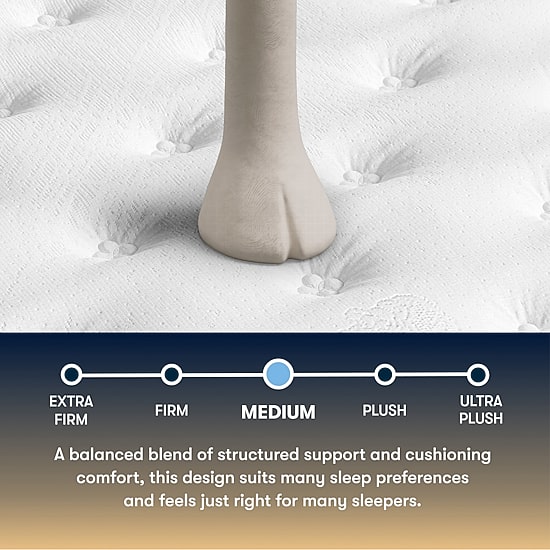 The Serta Perfect Sleeper Mondale 13" Medium Tight Top - Mattress + Adjustable Base