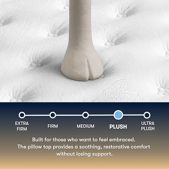 The Serta Perfect Sleeper Mondale 14" Plush Pillow Top - Mattress + Adjustable Base