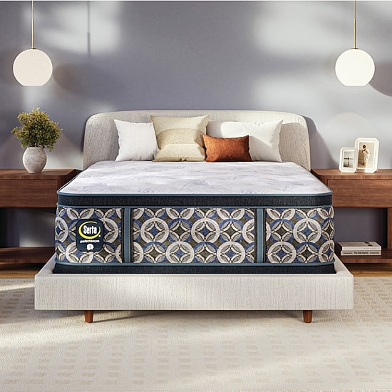 The Serta Perfect Sleeper Autumndale 15" Plush Pillow Top - Mattress + Adjustable Base