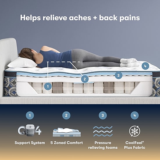 The Serta Perfect Sleeper Autumndale 15" Plush Pillow Top - Mattress + Adjustable Base