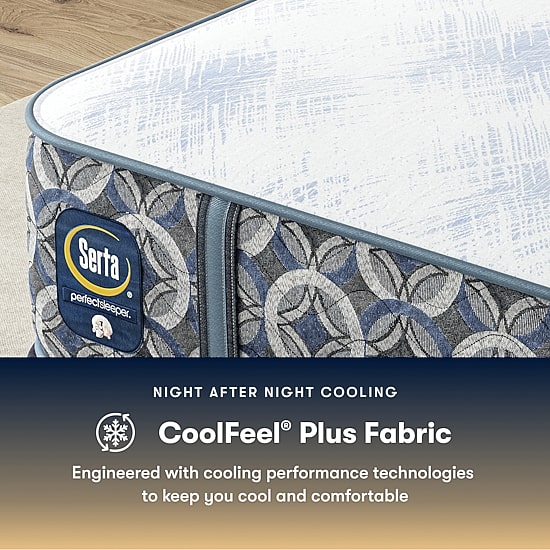 The Serta Perfect Sleeper Morningdale Hybrid 13.5" Medium Tight Top - Mattress + Adjustable Base