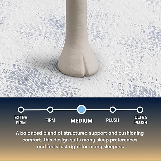 The Serta Perfect Sleeper Morningdale Hybrid 13.5" Medium Tight Top - Mattress + Adjustable Base