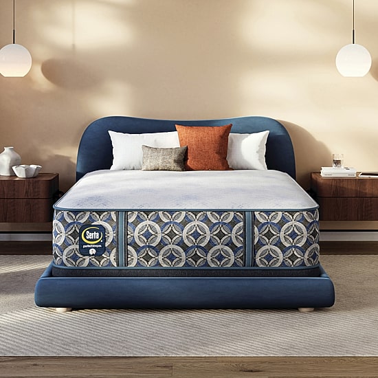The Serta Perfect Sleeper Morningdale Hybrid 14.5" Plush Tight Top - Mattress + Adjustable Base