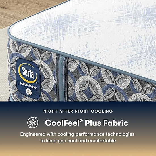 The Serta Perfect Sleeper Morningdale Hybrid 14.5" Plush Tight Top - Mattress + Adjustable Base