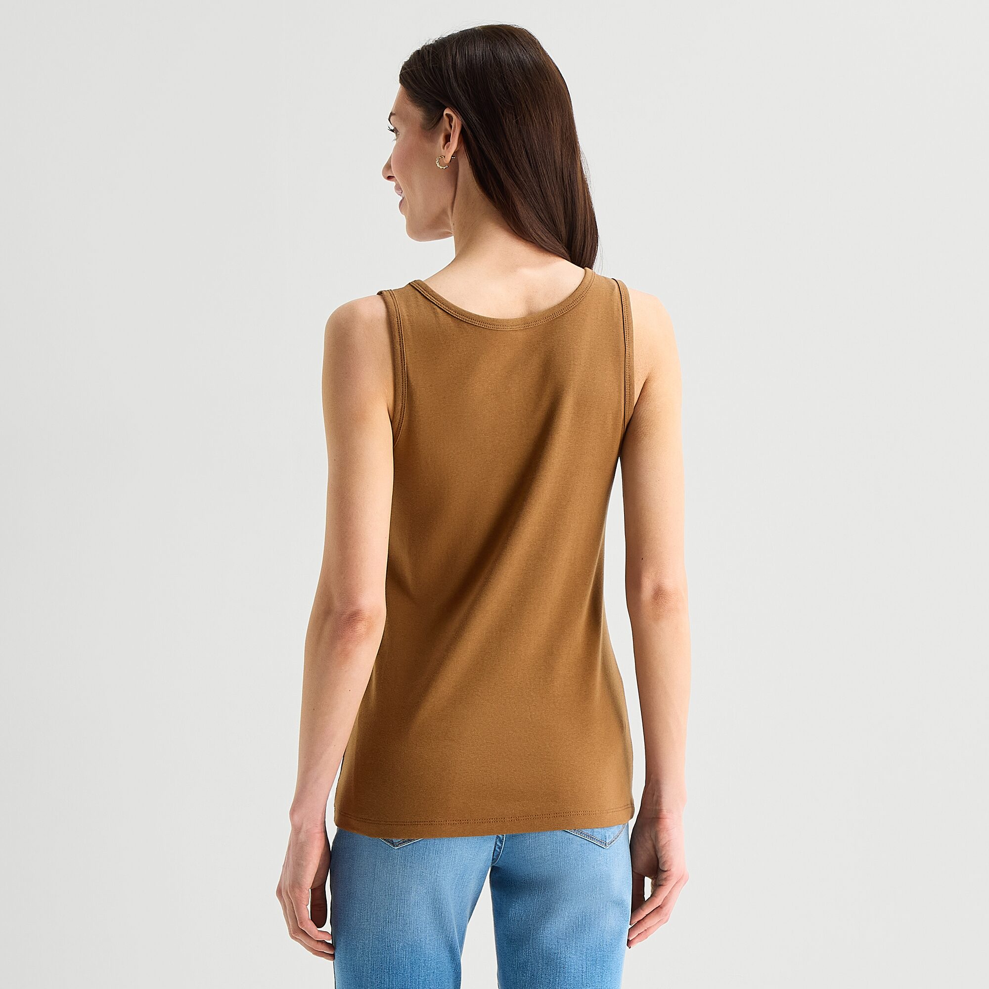 St. John's Bay Womens Scoop Neck Sleeveless Tank Top