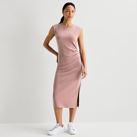 t shirt dress jcpenney St. John's Bay Womens Short Sleeve T-Shirt Dress