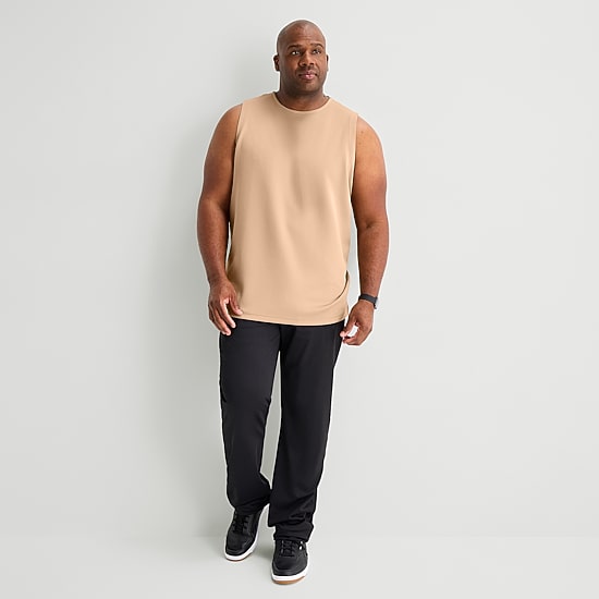 Stylus Mens Crew Neck Sleeveless Big and Tall Muscle T-Shirt