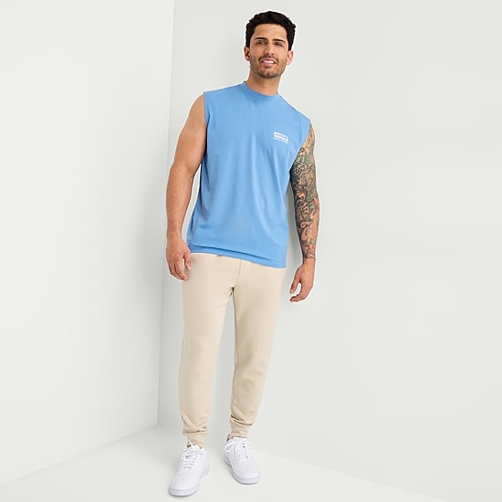 Xersion Mens Crew Neck Sleeveless Muscle T-Shirt