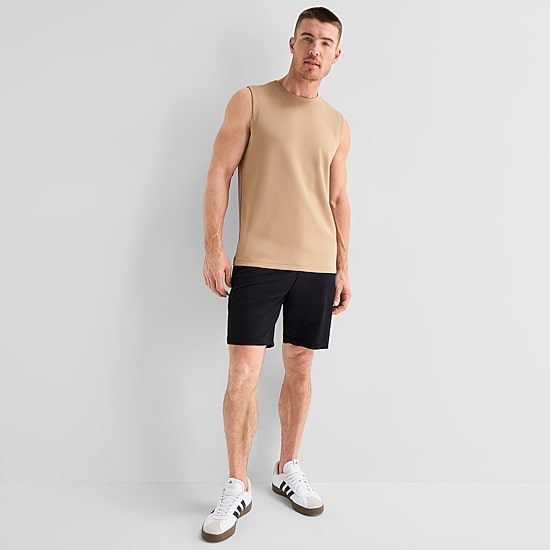 Stylus Mens Crew Neck Sleeveless Muscle T-Shirt