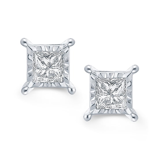 LIMITED QUANTITIES 2 CT. T.W. Diamond 14K White Gold Stud Earrings
