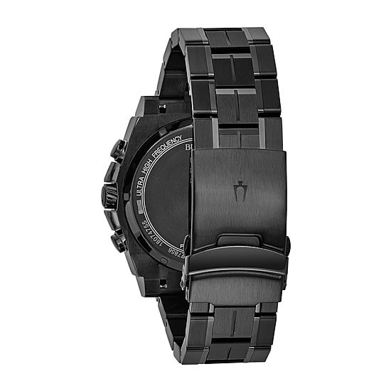 Bulova Precisionist Mens Chronograph Gray Stainless Steel Bracelet Watch 98b229
