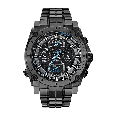Relic® Mens Gunmetal Automatic Skeleton Watch ZR11853-JCPenney