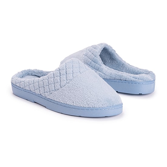 Muk Luks Quilted Womens Memory Foam Clog Slippers