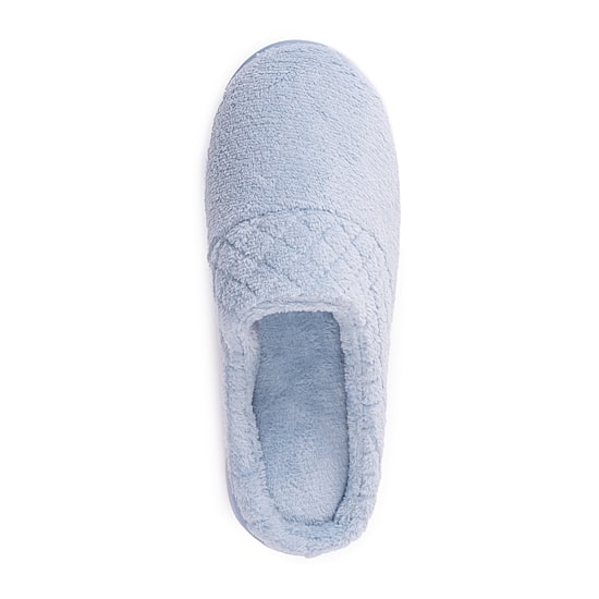 Muk Luks Quilted Womens Memory Foam Clog Slippers