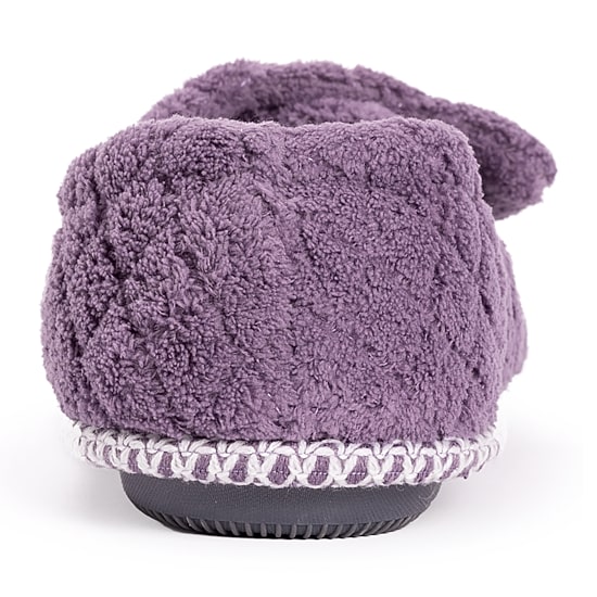 Muk Luks Marylou Micro Chenille Womens Memory Foam Slip-On Slippers