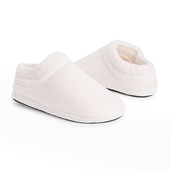 Muk Luks Rita Full Fit Washable Womens Memory Foam Slip-On Slippers