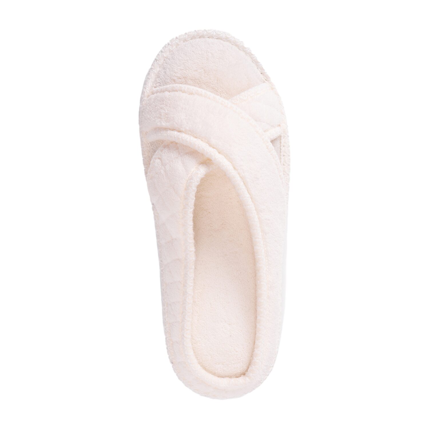 Muk Luks Ada Crossband Womens Memory Foam Slip-On Slippers
